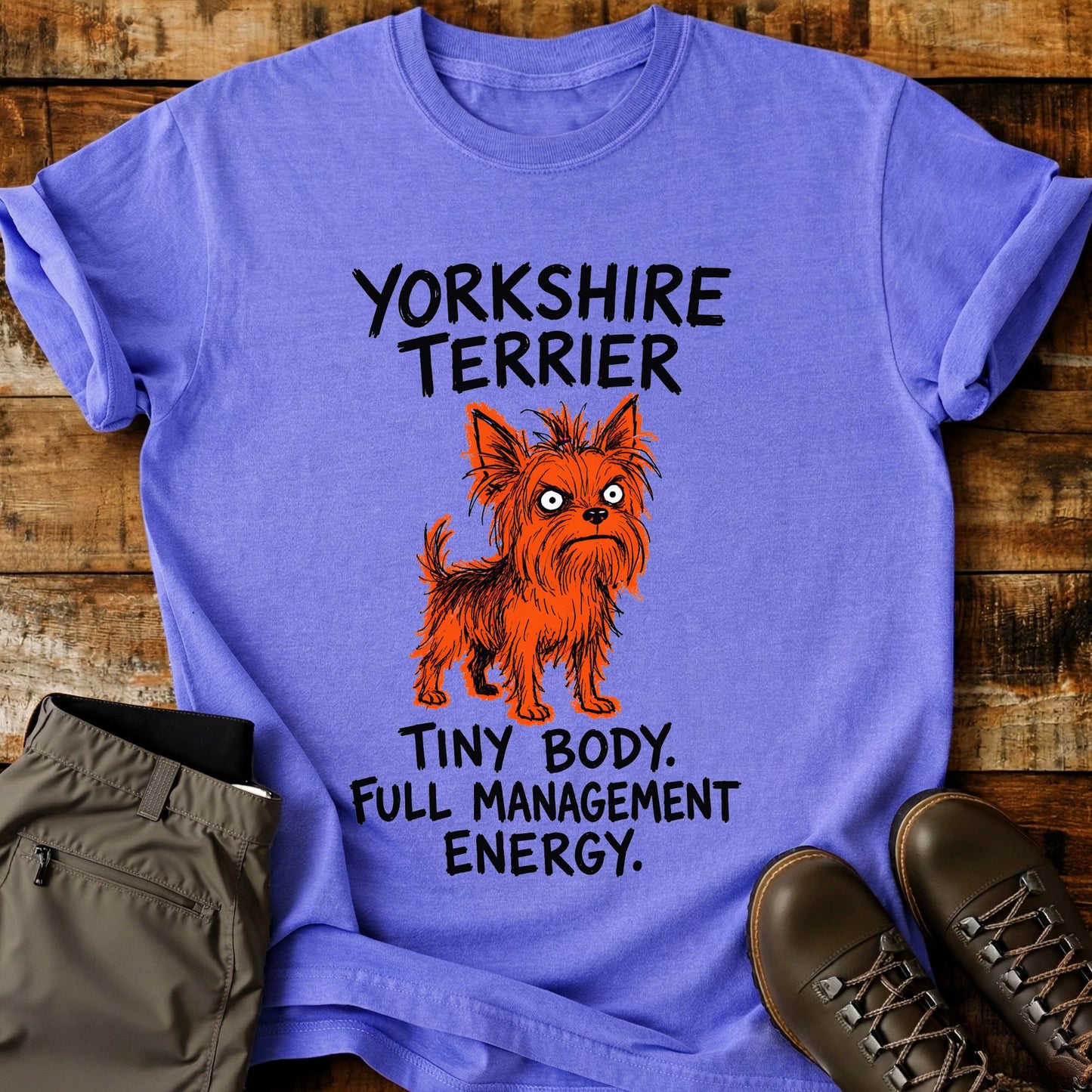 Yorkshire Terrier Funny Image T-Shirt