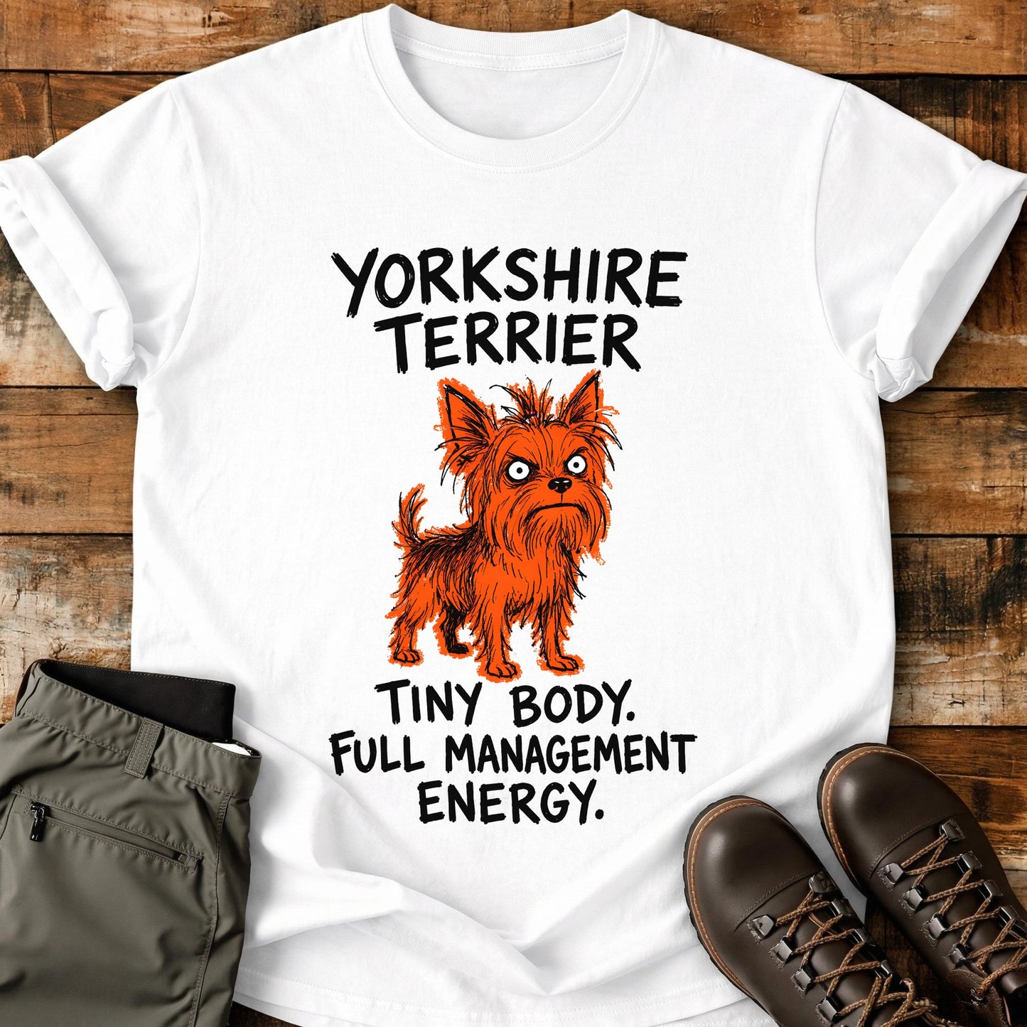 Yorkshire Terrier Funny Image T-Shirt