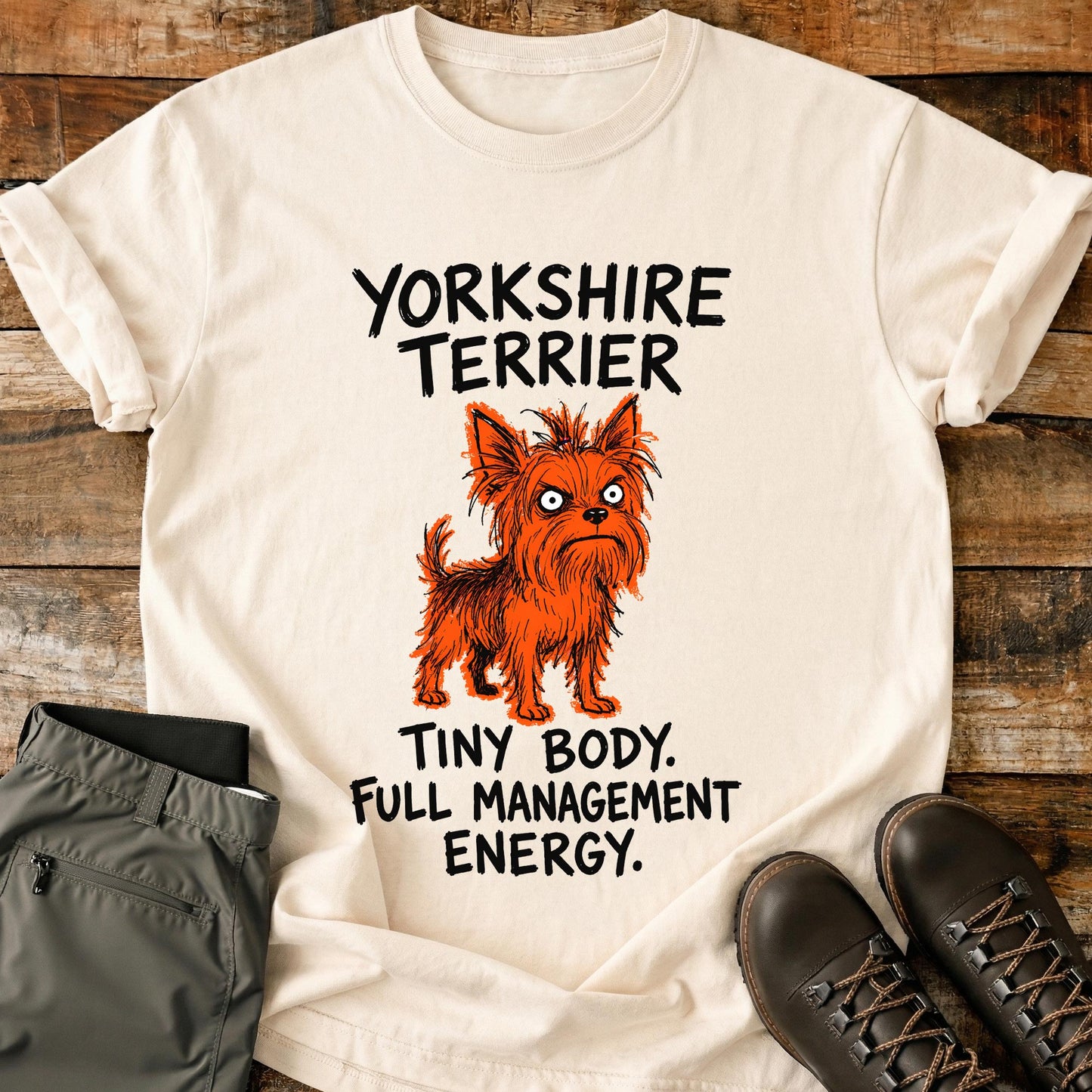 Yorkshire Terrier Funny Image T-Shirt