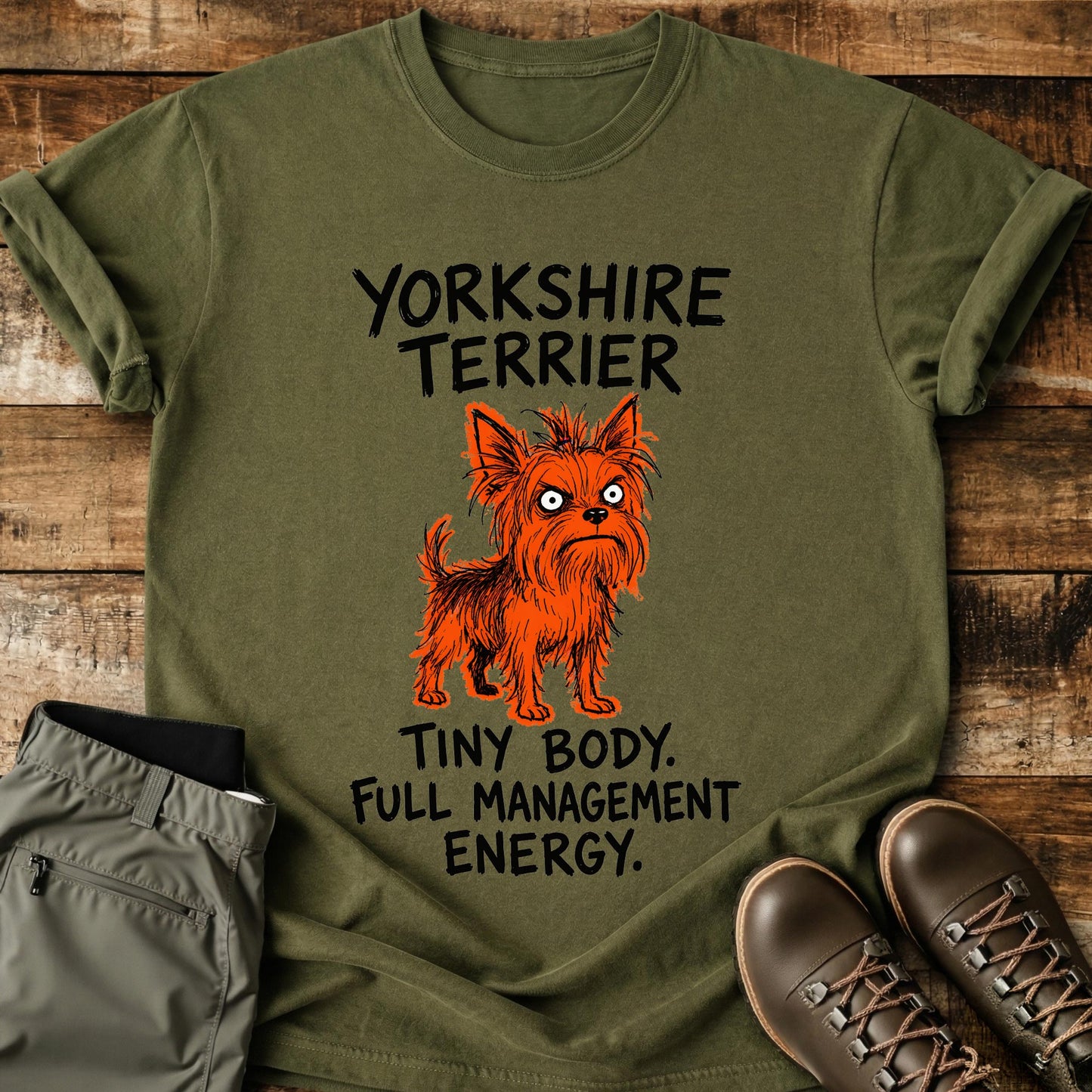 Yorkshire Terrier Funny Image T-Shirt