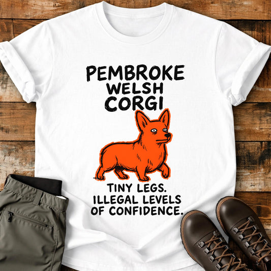 Pembroke Welsh Corgi Funny Image T-Shirt