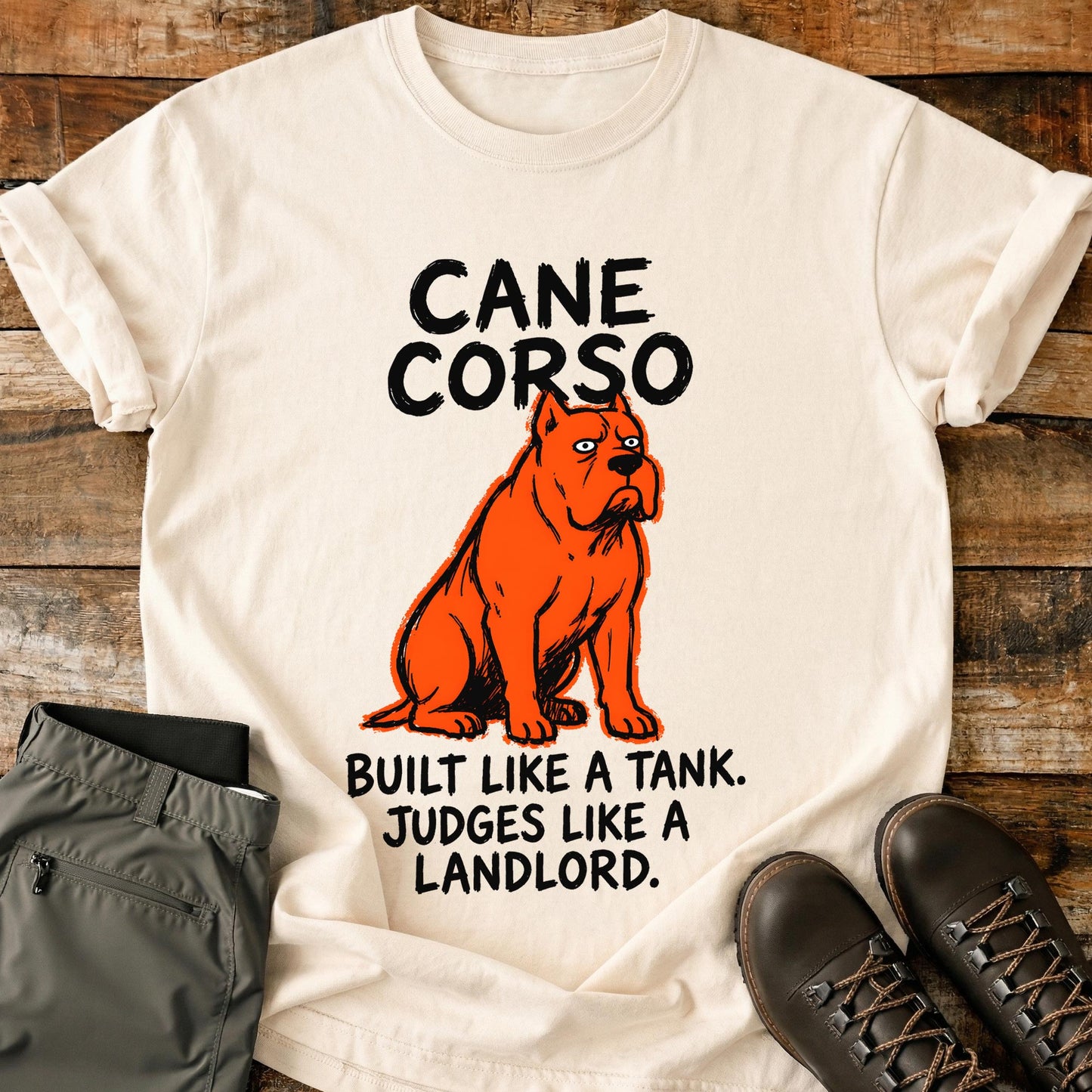 Cane Corso Funny Image T-Shirt