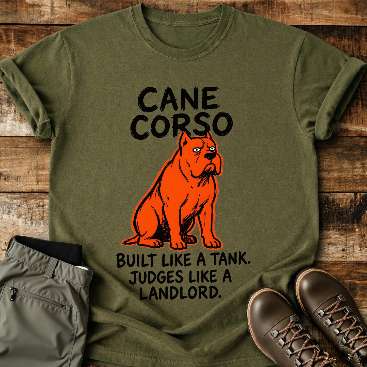 Cane Corso Funny Image T-Shirt
