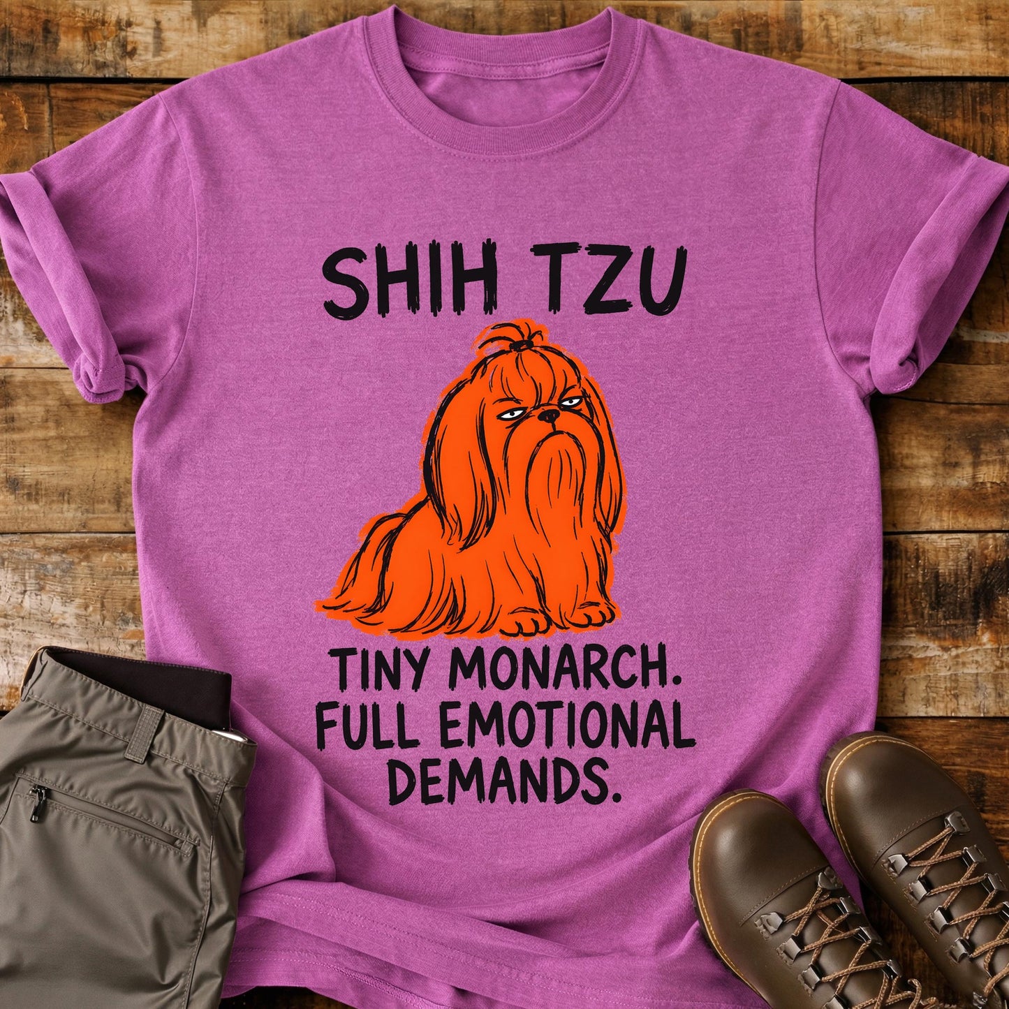 Shih Tzu Funny Image T-Shirt