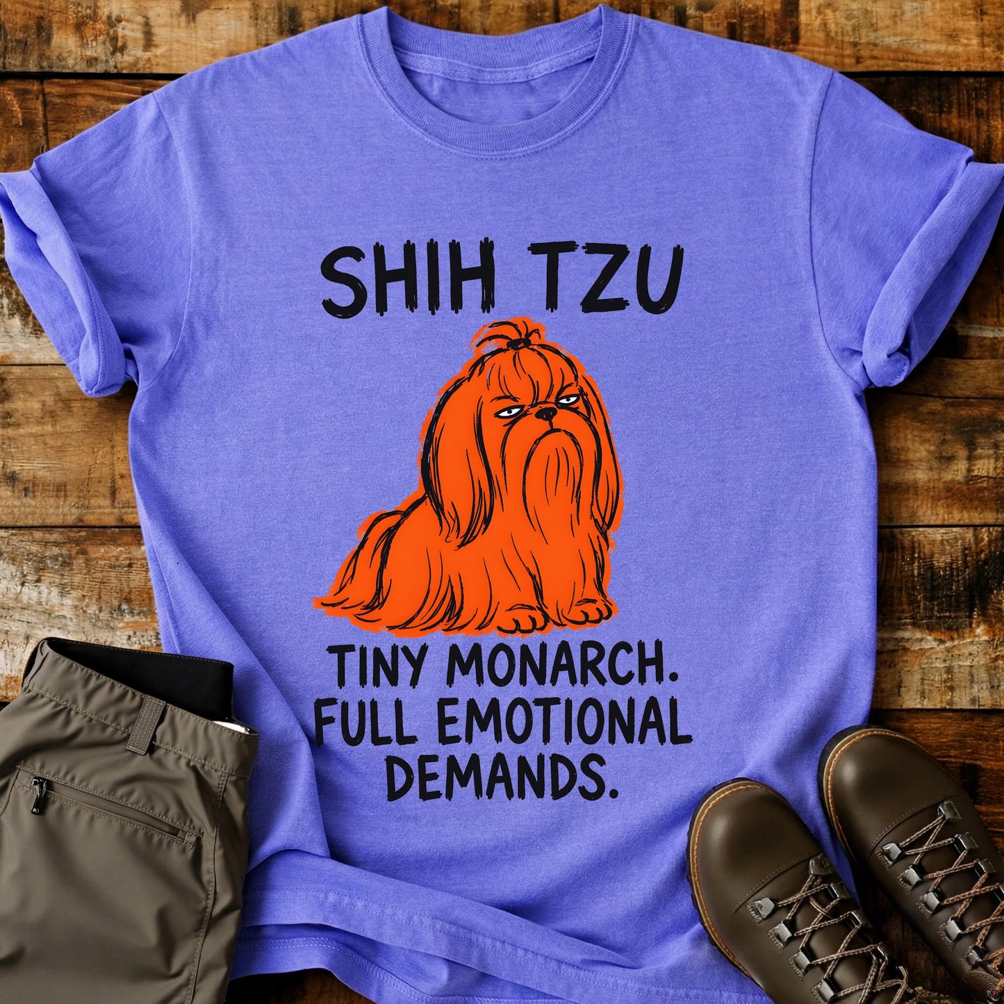 Shih Tzu Funny Image T-Shirt