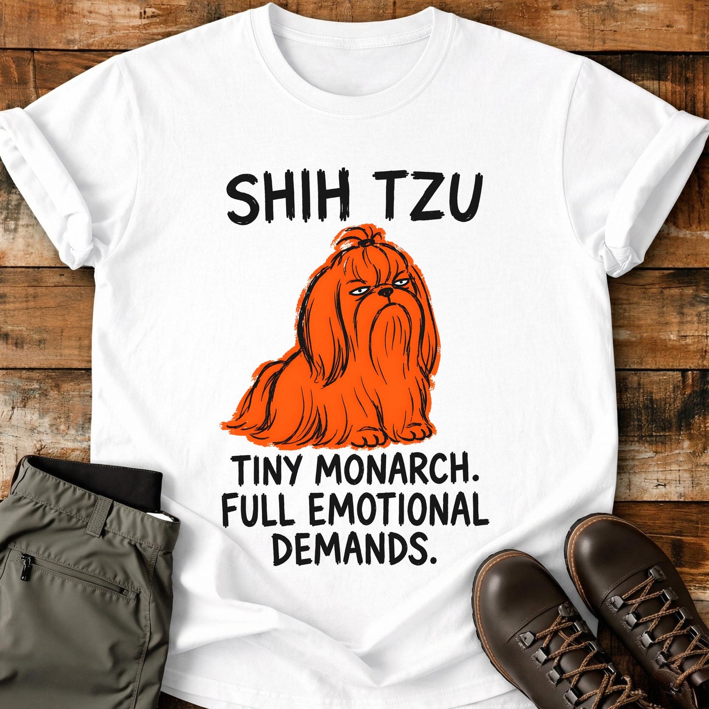 Shih Tzu Funny Image T-Shirt