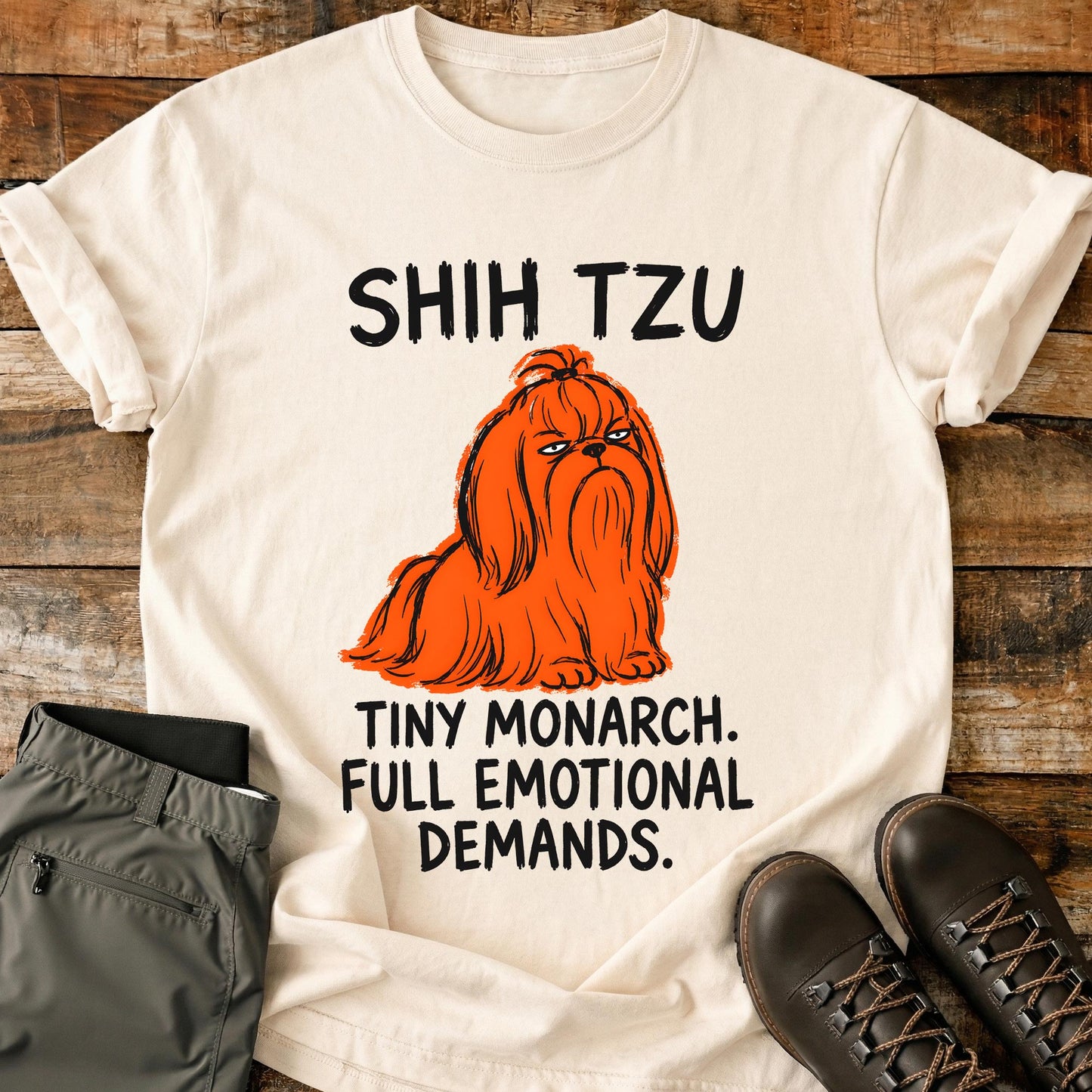 Shih Tzu Funny Image T-Shirt