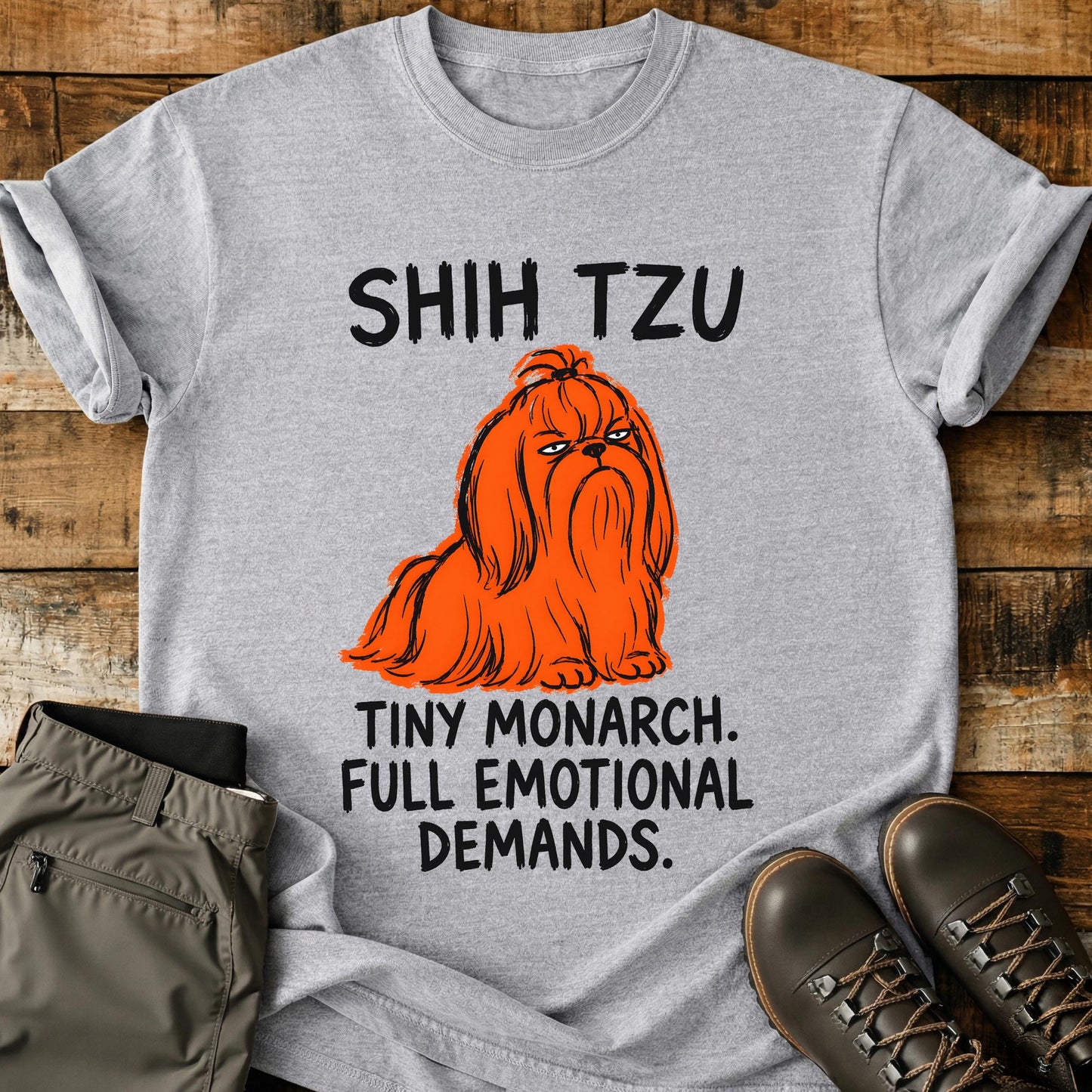 Shih Tzu Funny Image T-Shirt