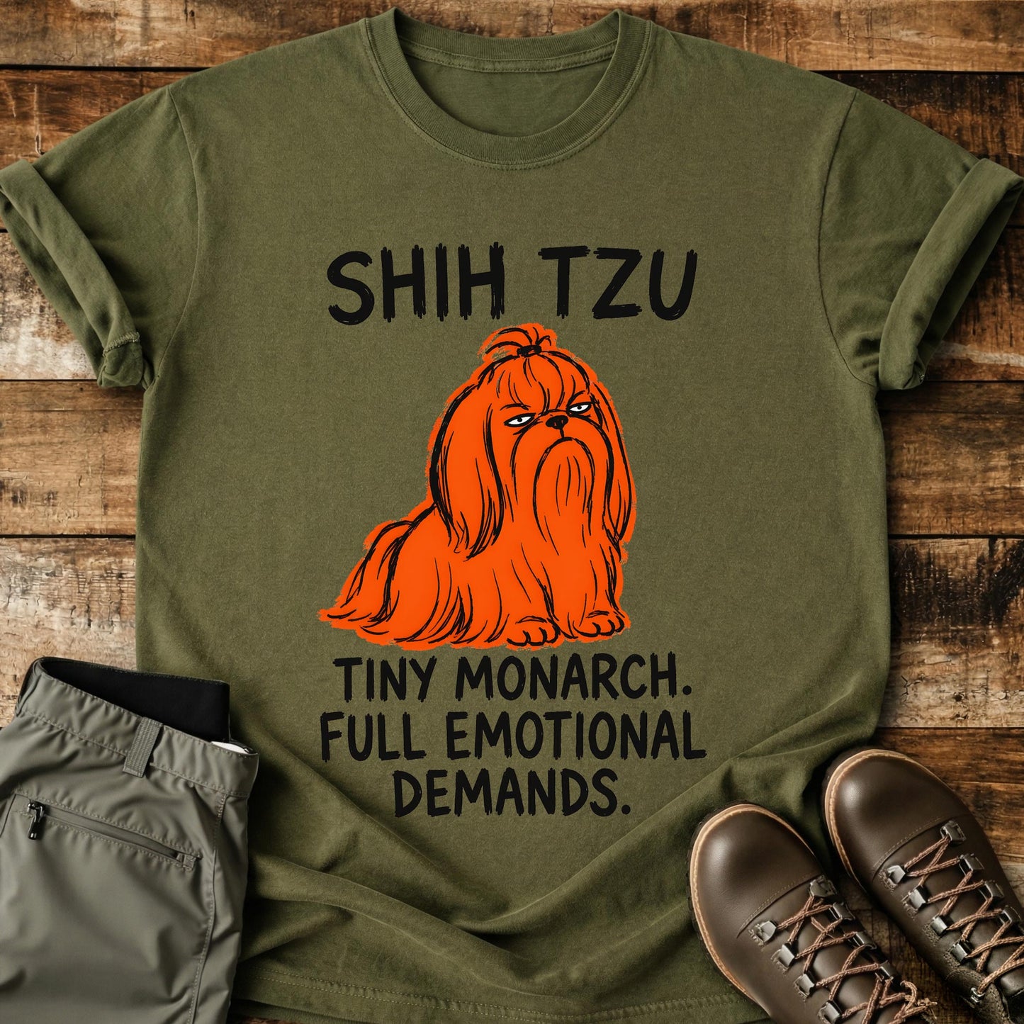 Shih Tzu Funny Image T-Shirt