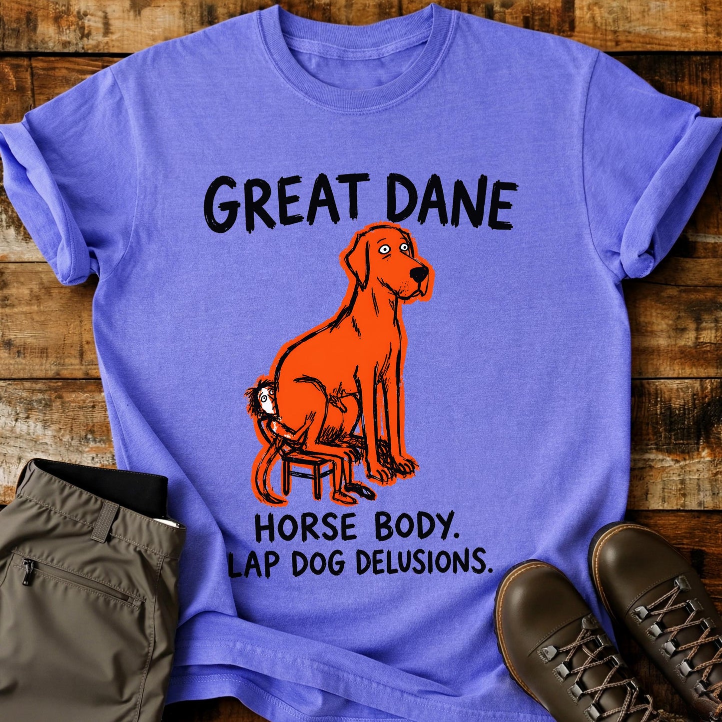 Great Dane Funny Image T-Shirt
