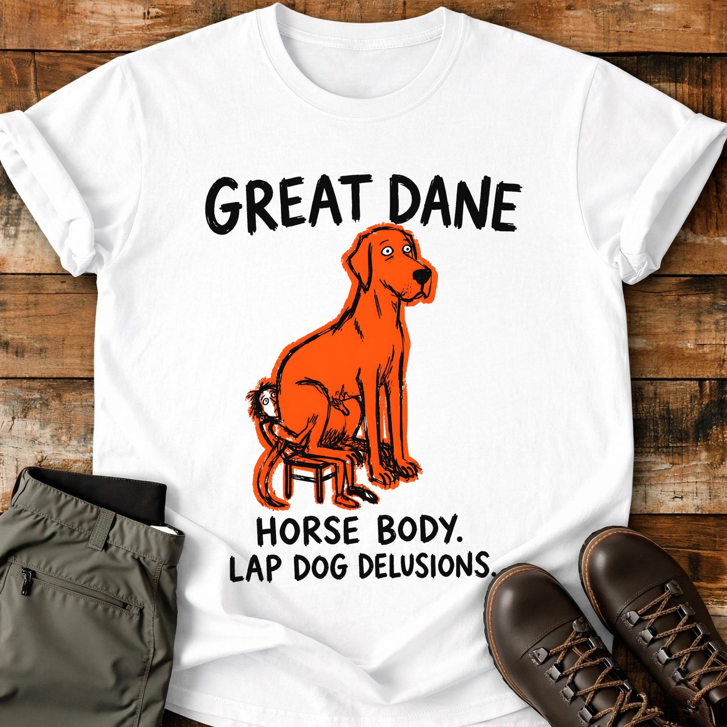 Great Dane Funny Image T-Shirt