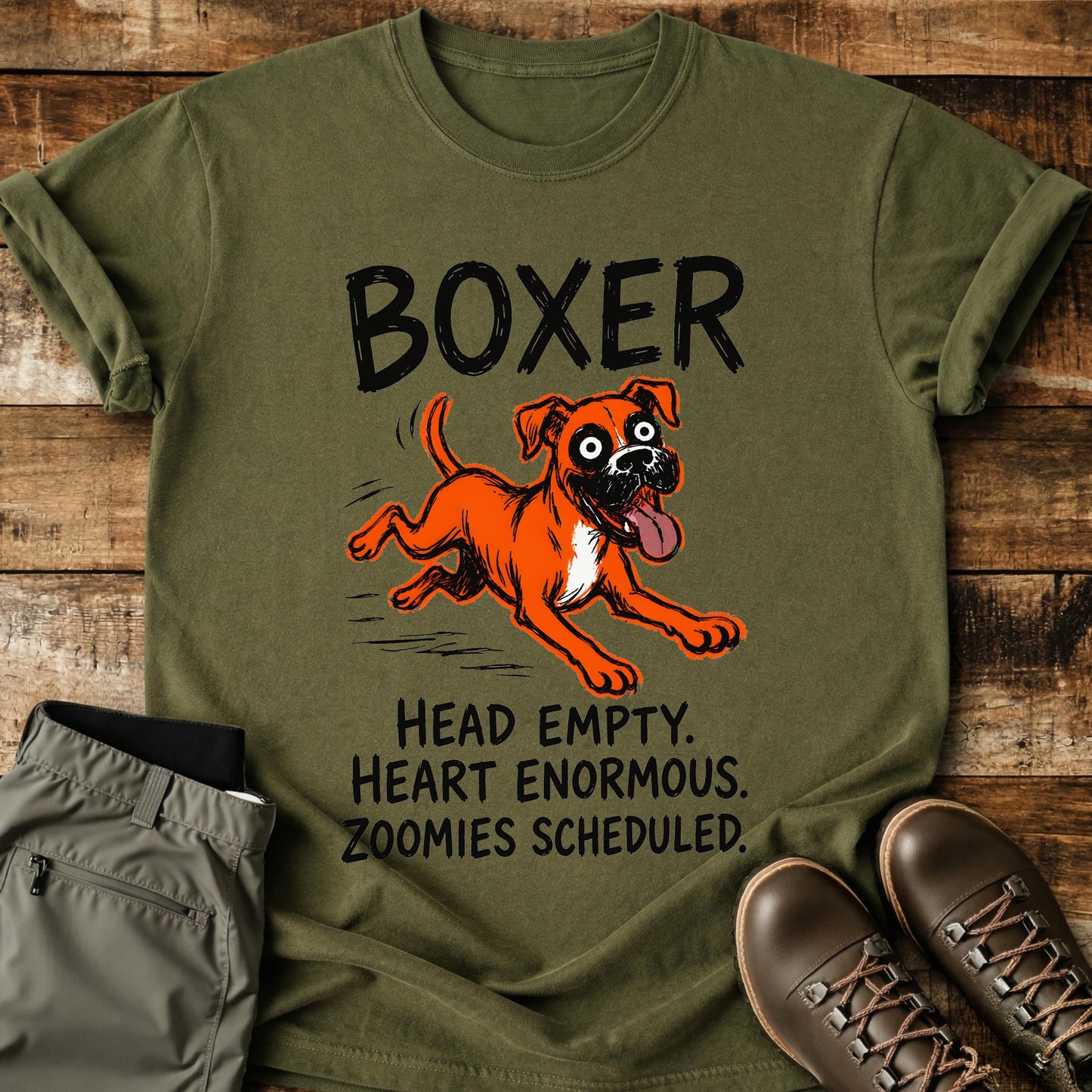 Boxer Funny Image T-Shirt