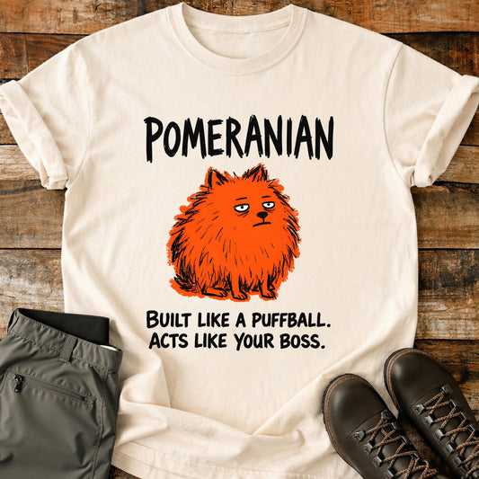 Pomeranian Funny Image T-Shirt
