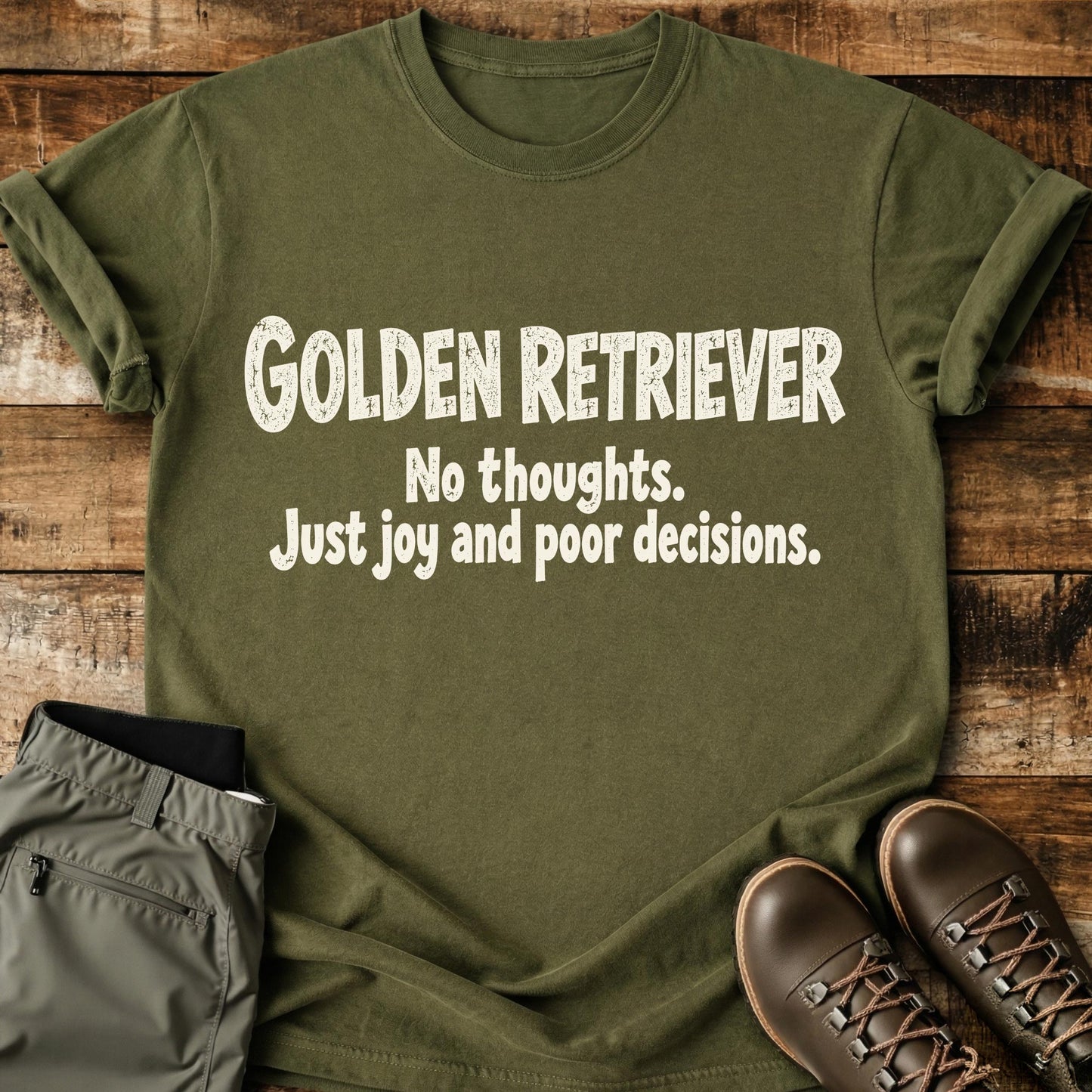 Golden Retriever Funny Slogan T-Shirt