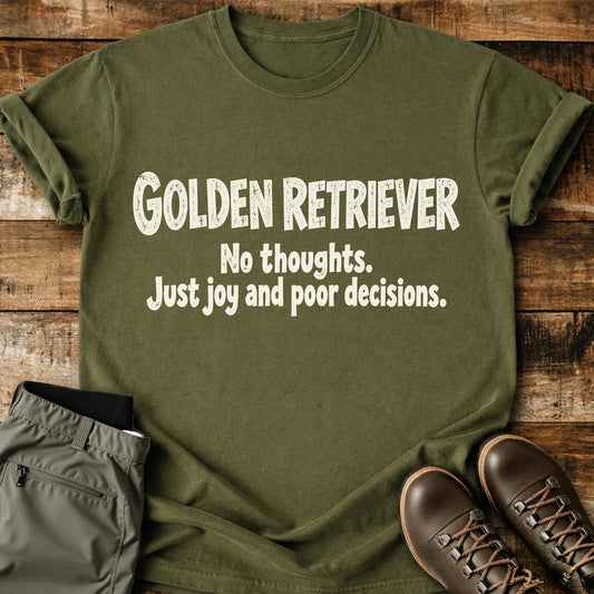 Golden Retriever Funny Slogan T-Shirt