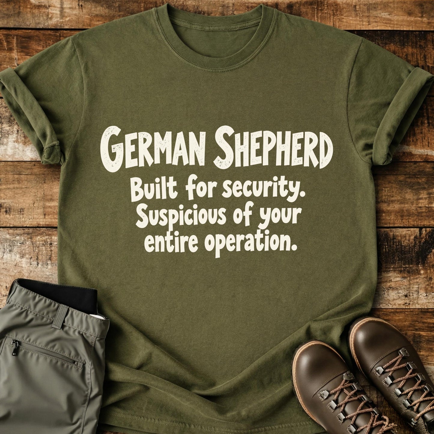 German Shepherd Funny Slogan T-Shirt