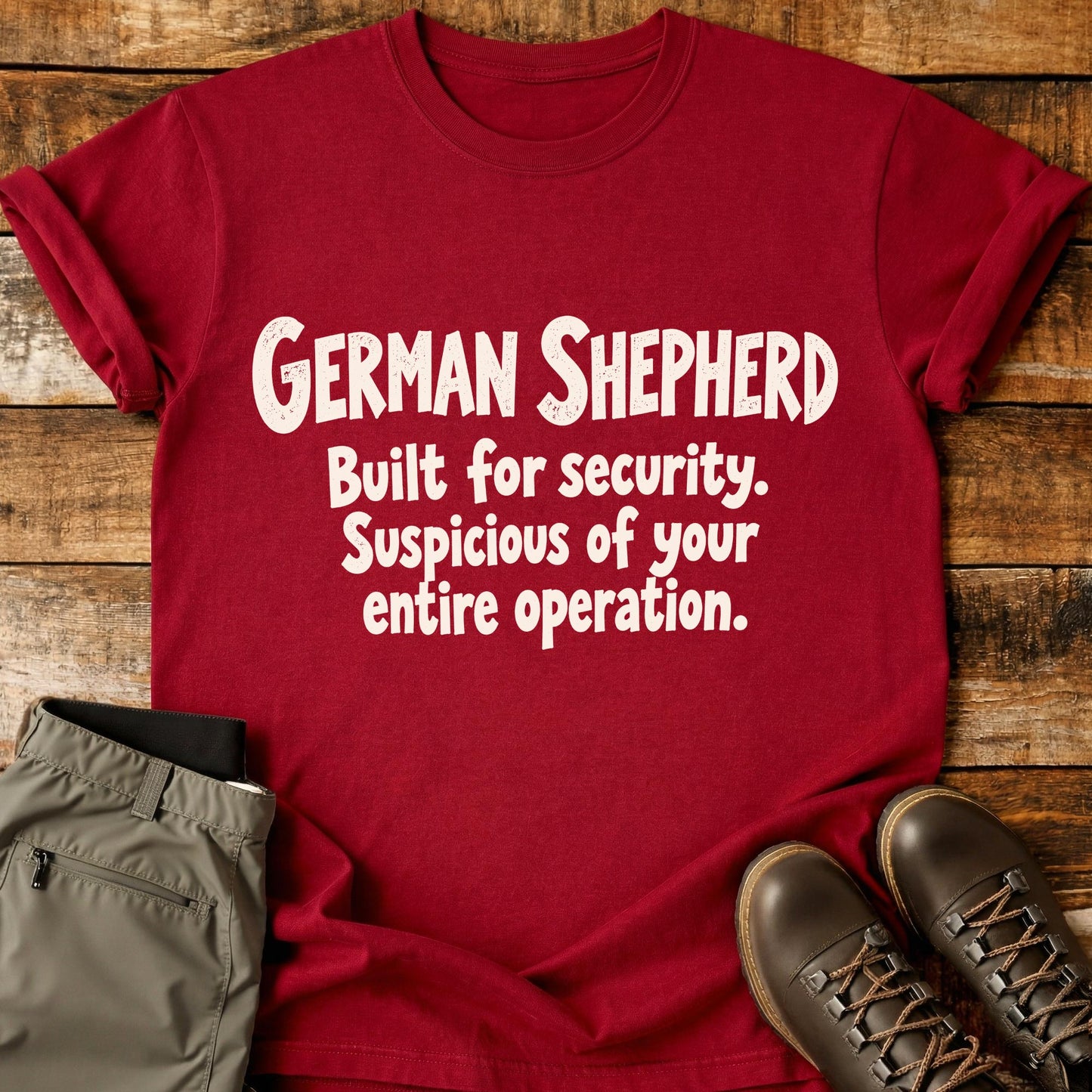 German Shepherd Funny Slogan T-Shirt