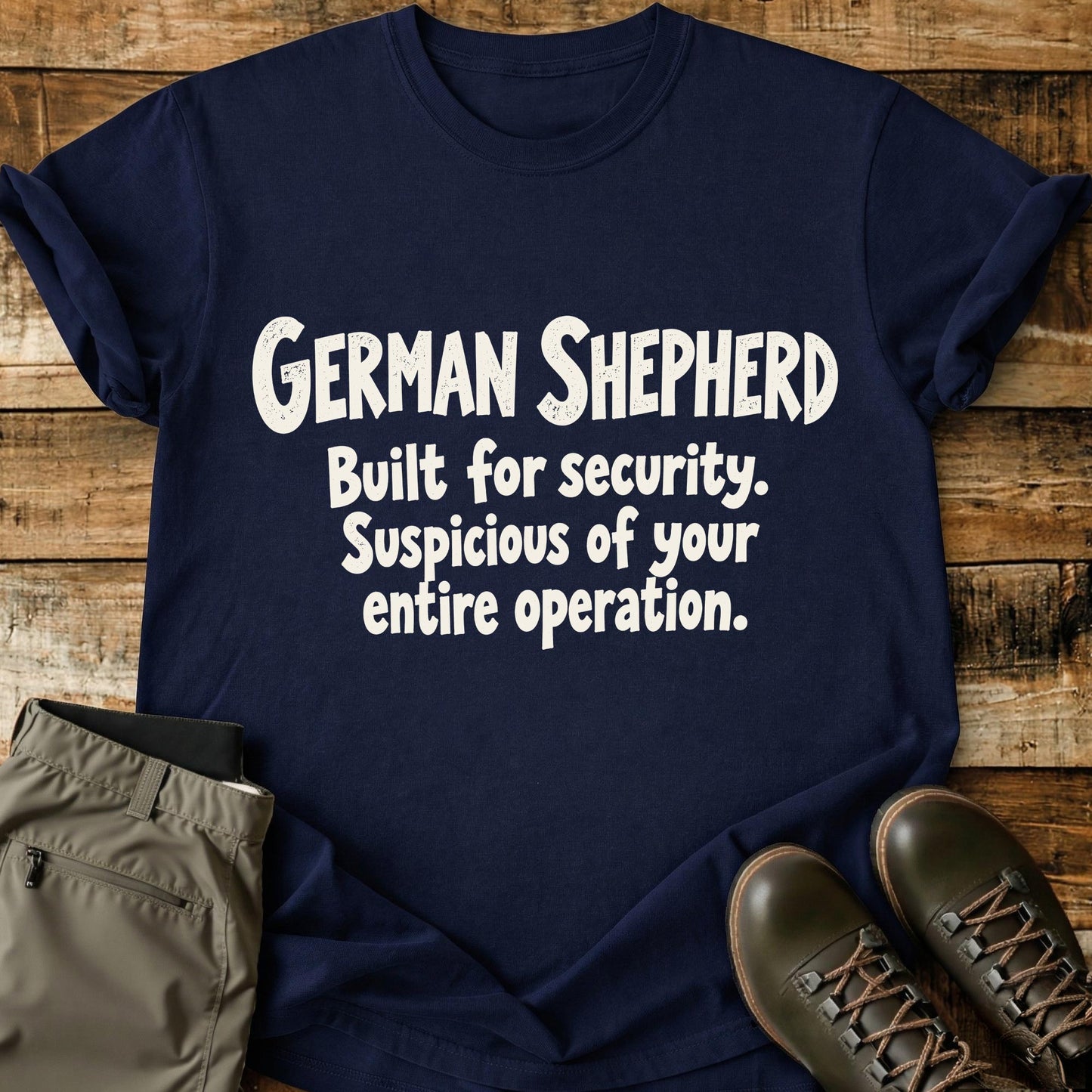 German Shepherd Funny Slogan T-Shirt