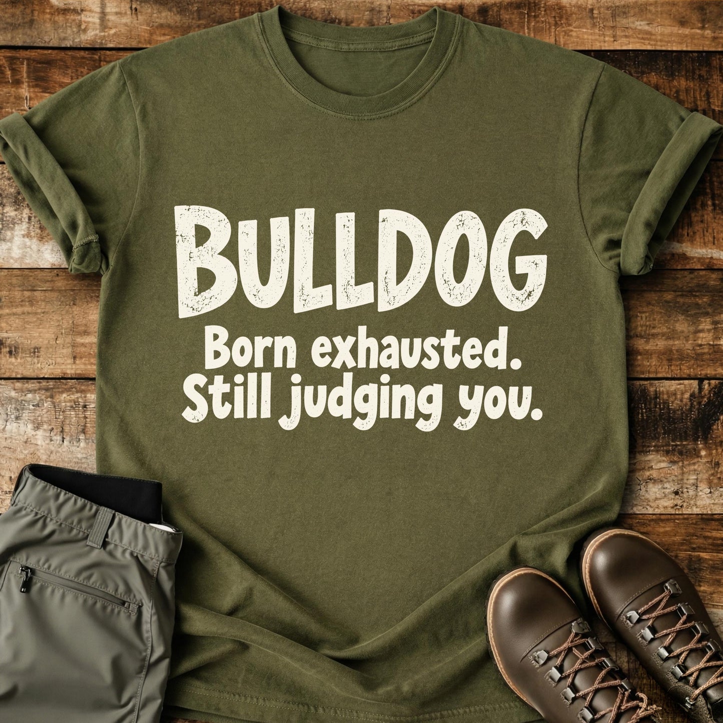Bulldog Funny Slogan T-Shirt