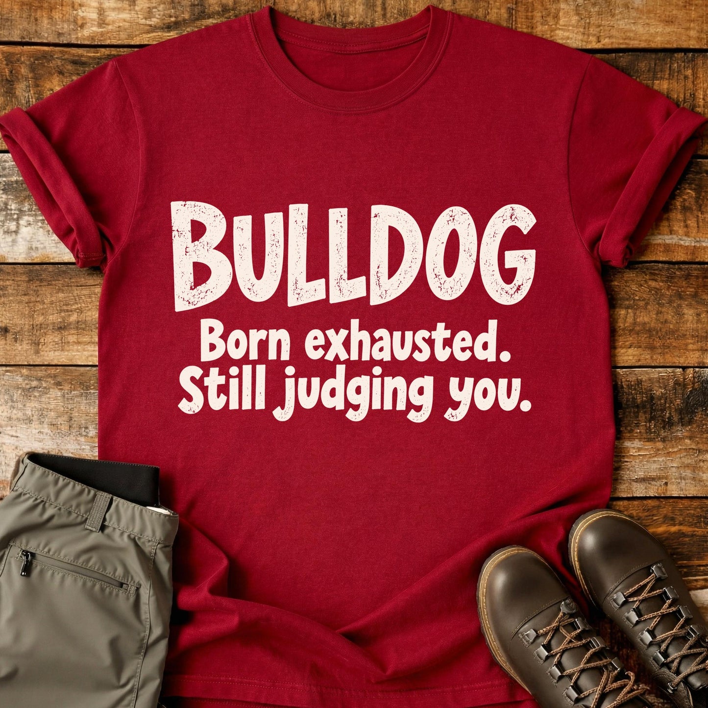 Bulldog Funny Slogan T-Shirt