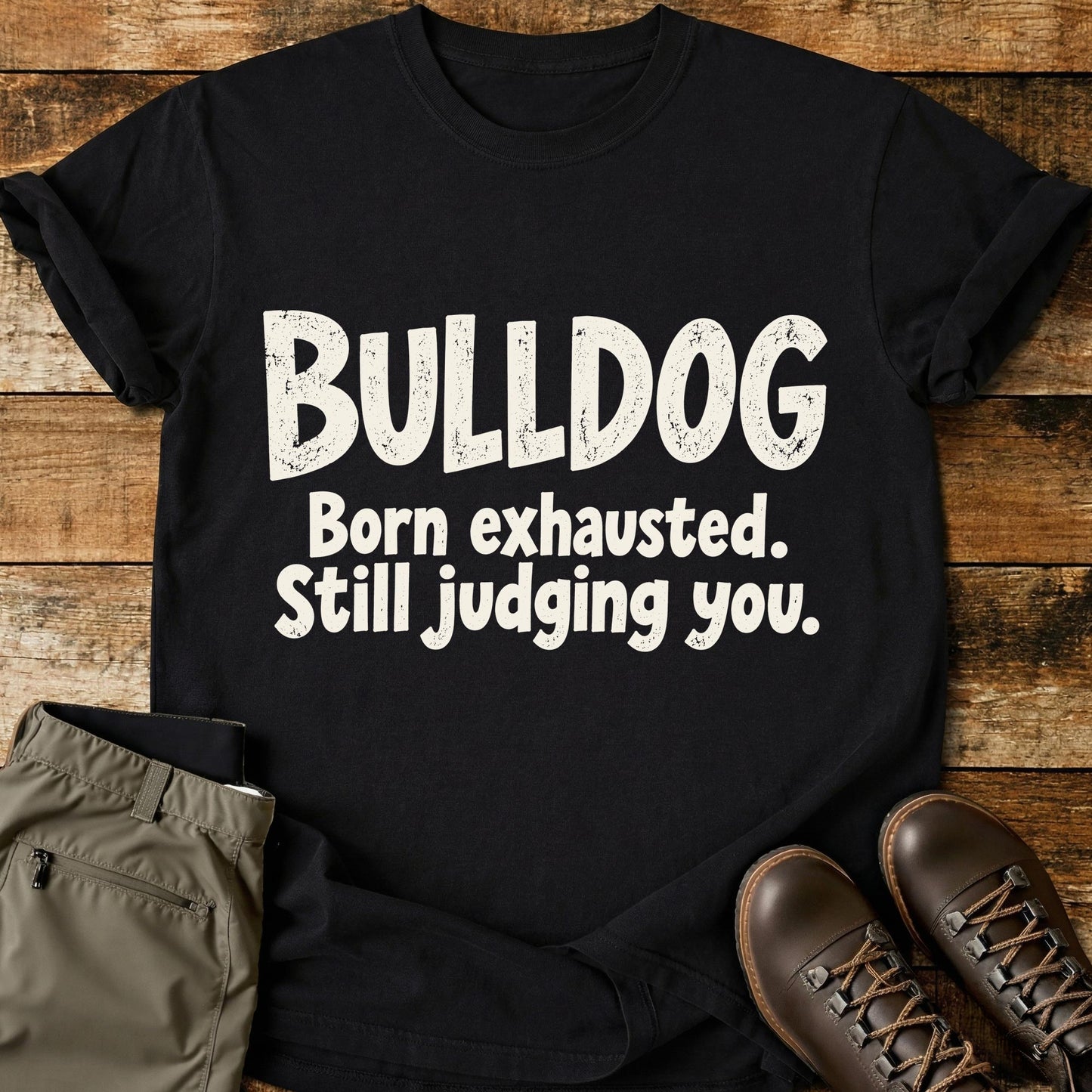 Bulldog Funny Slogan T-Shirt