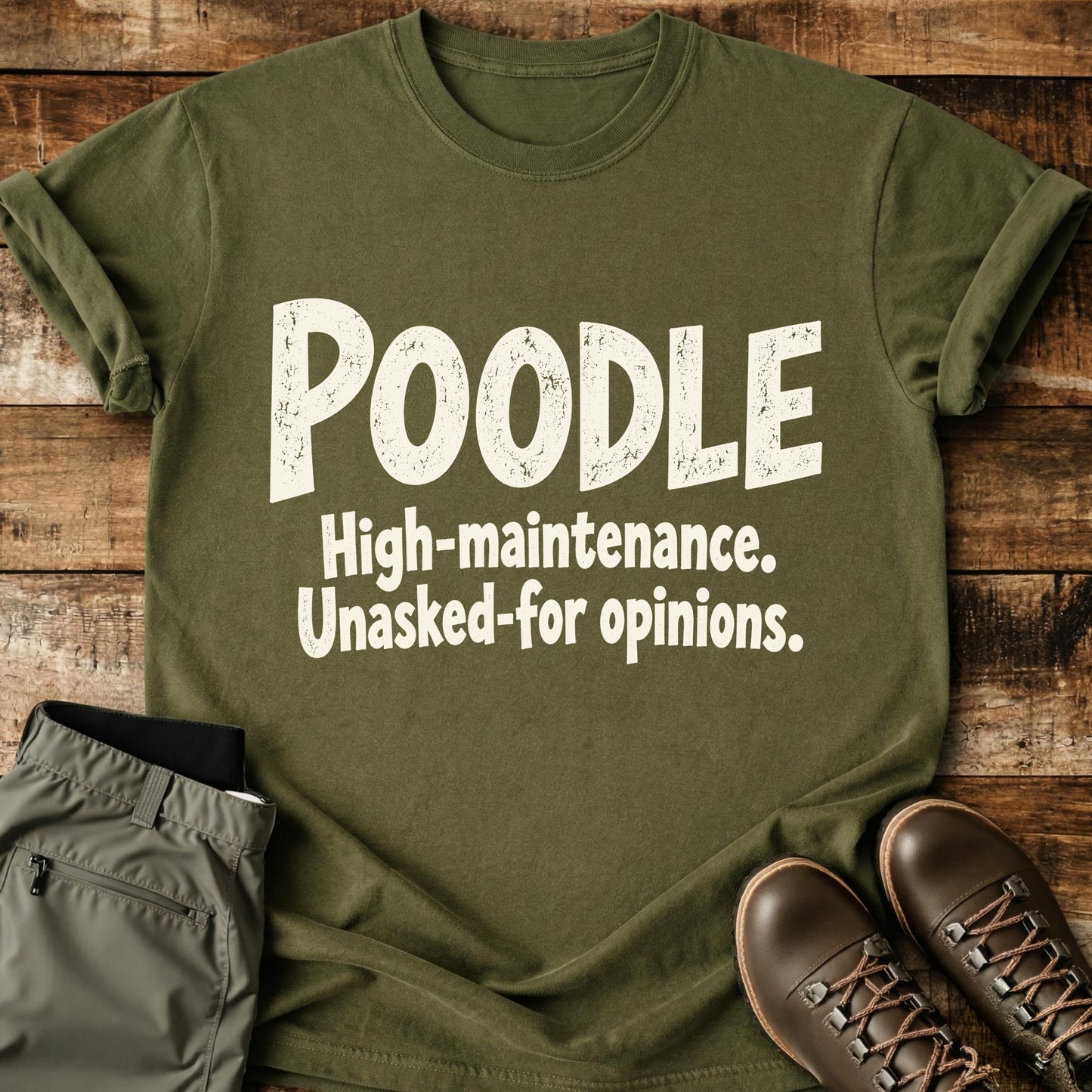 Poodle Funny Slogan T-Shirt