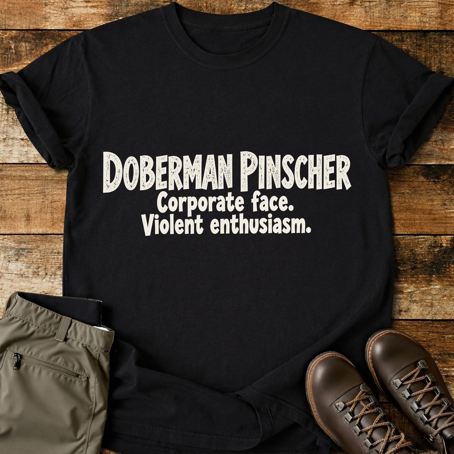 Doberman Pinscher Funny Slogan T-Shirt