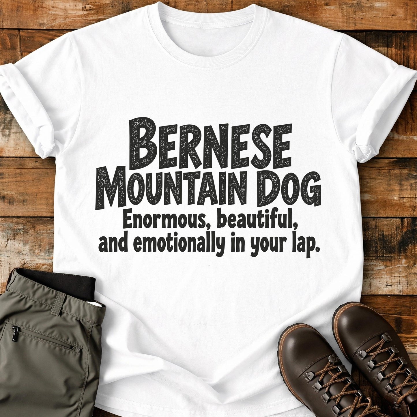 Bernese Mountain Dog Funny Slogan T-Shirt