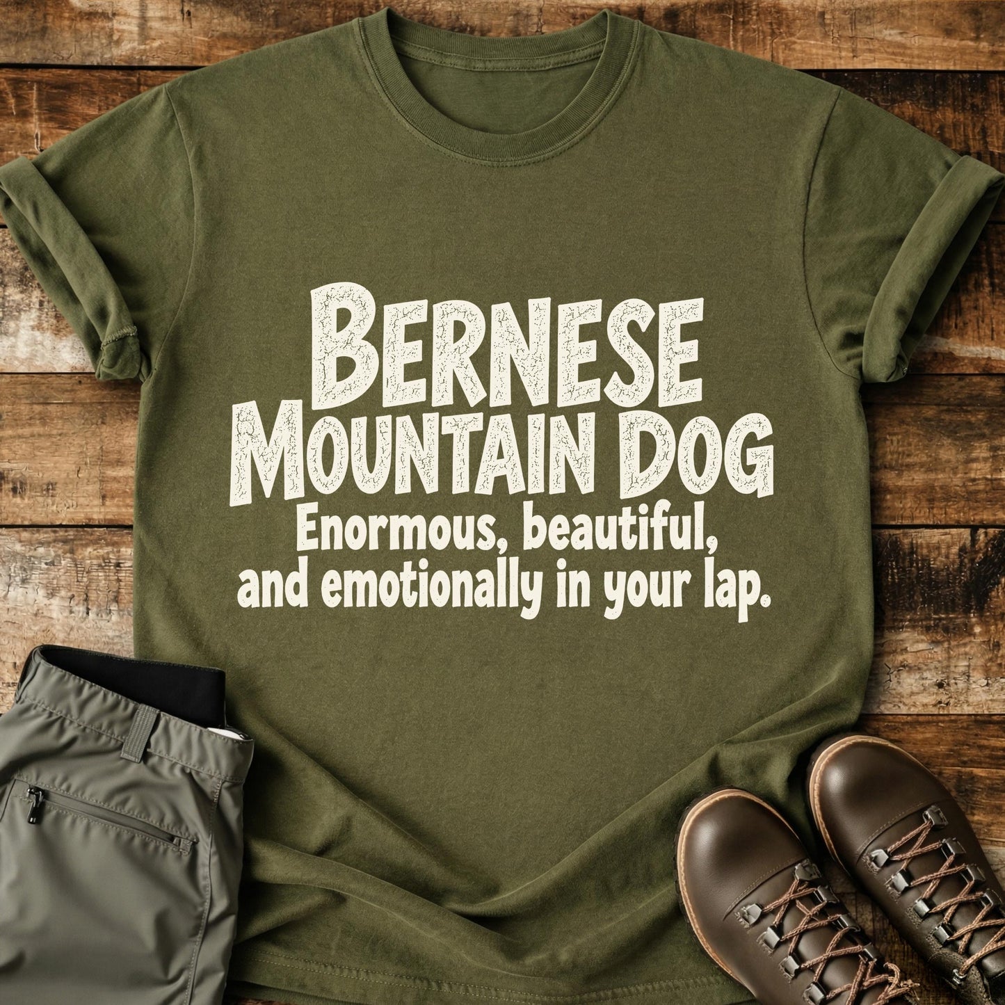 Bernese Mountain Dog Funny Slogan T-Shirt