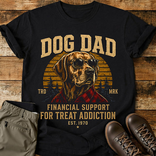 Dog Dad Financial Support T-Shirt