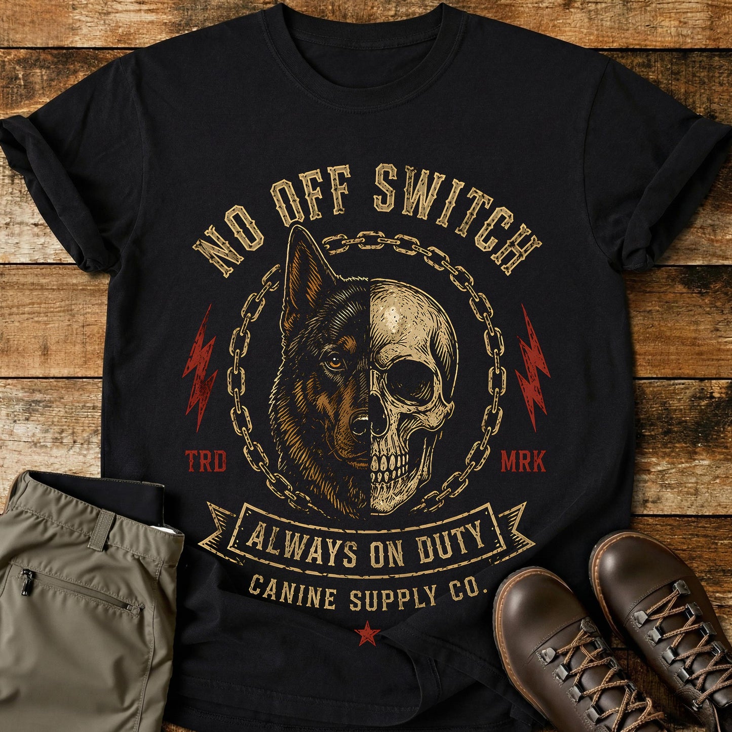 No Off Switch Always On Duty T-Shirt