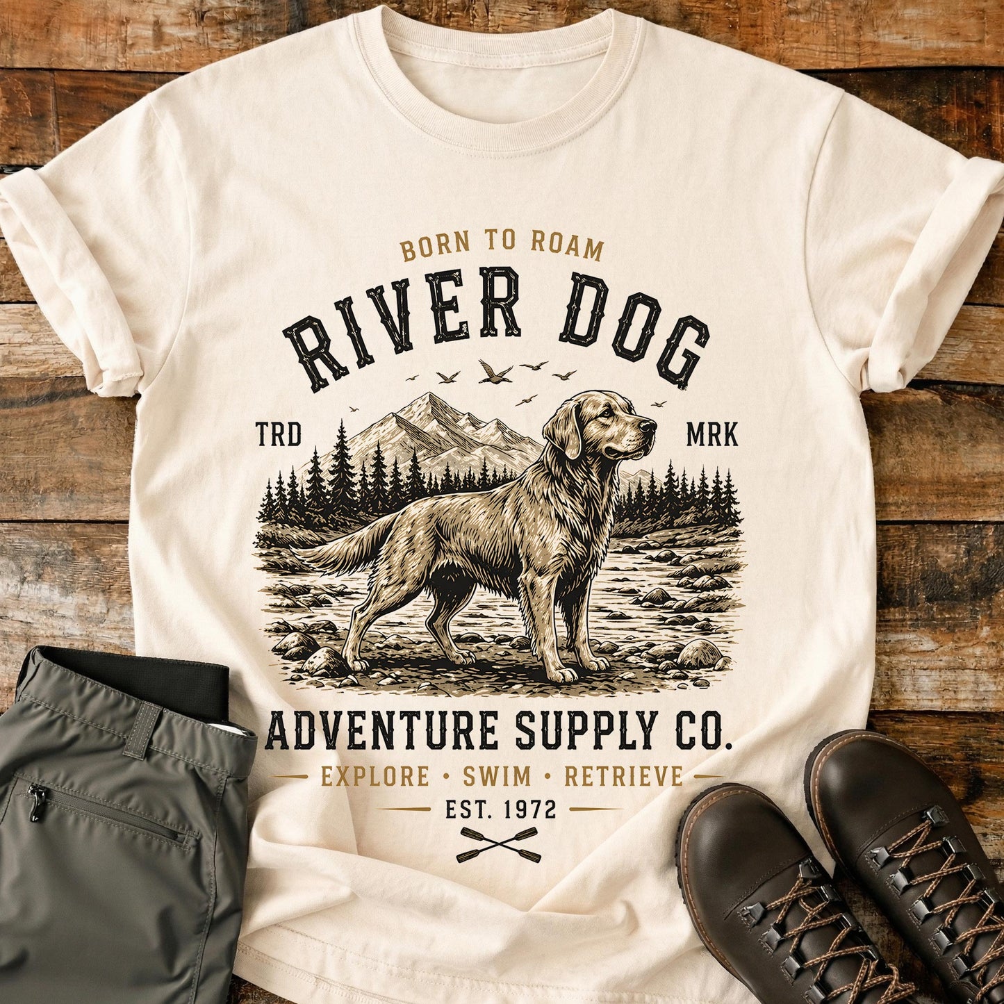 River Dog Explore Swim Retrieve T-Shirt