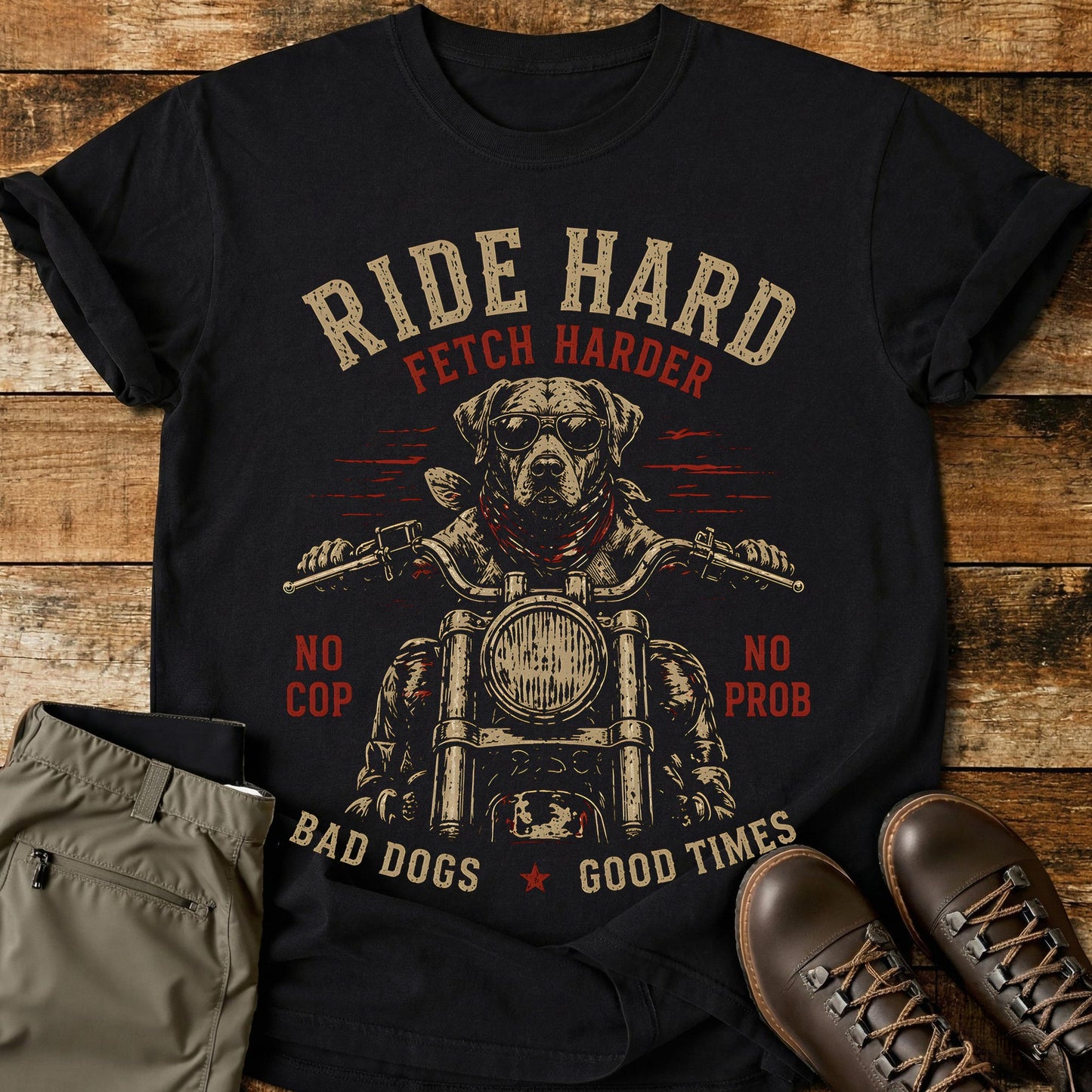Ride Hard Fetch Harder T-Shirt