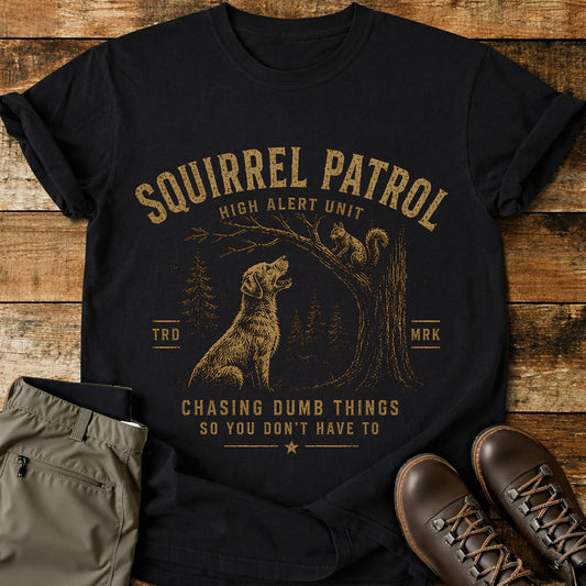 Squirrel Patrol High Alert Unit T-Shirt