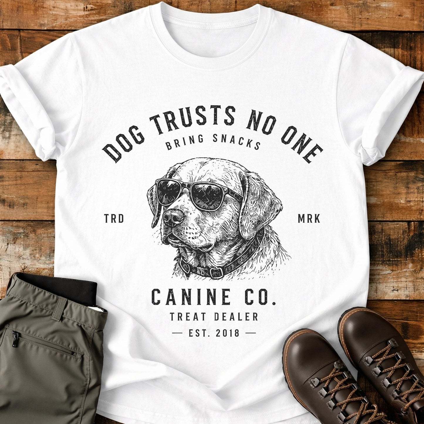 Dog Trusts No One Bring Snacks T-Shirt