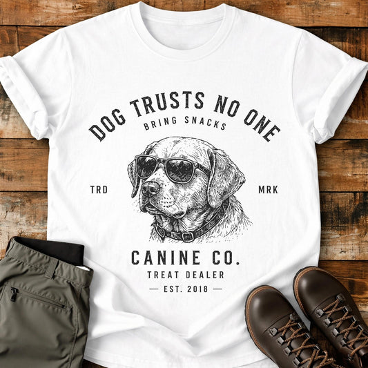 Dog Trusts No One Bring Snacks T-Shirt