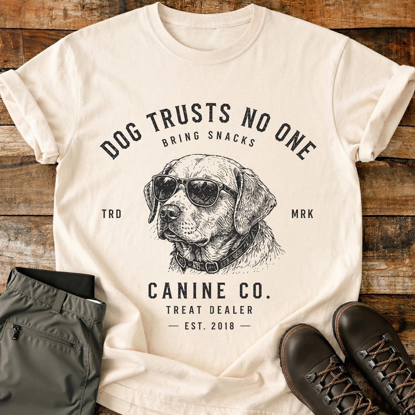 Dog Trusts No One Bring Snacks T-Shirt