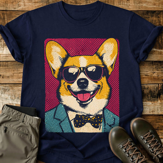 Pop Art Dog Pink T-Shirt