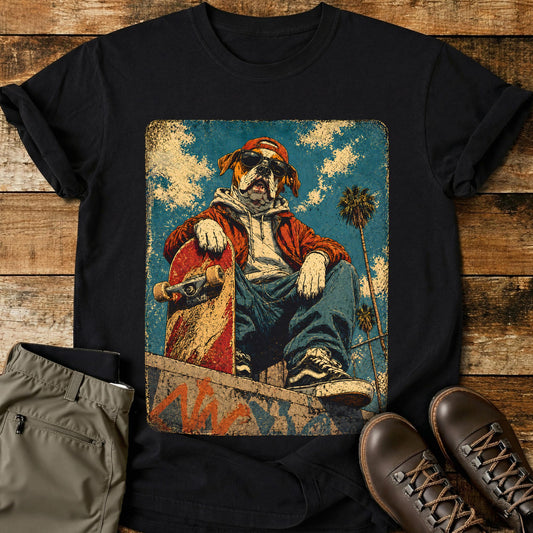Streetwear Dog Skater T-Shirt