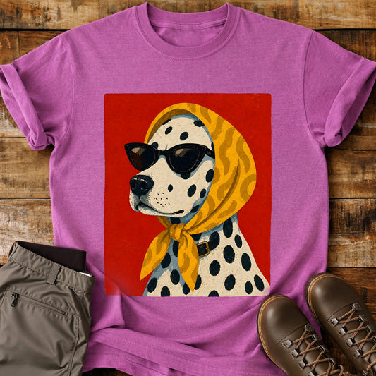 Dog In Headscarf Yellow T-Shirt