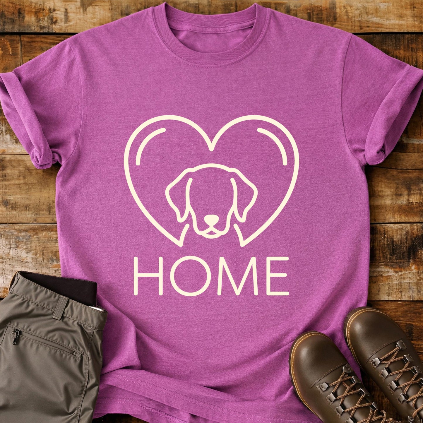 Home Dog Heart T-Shirt