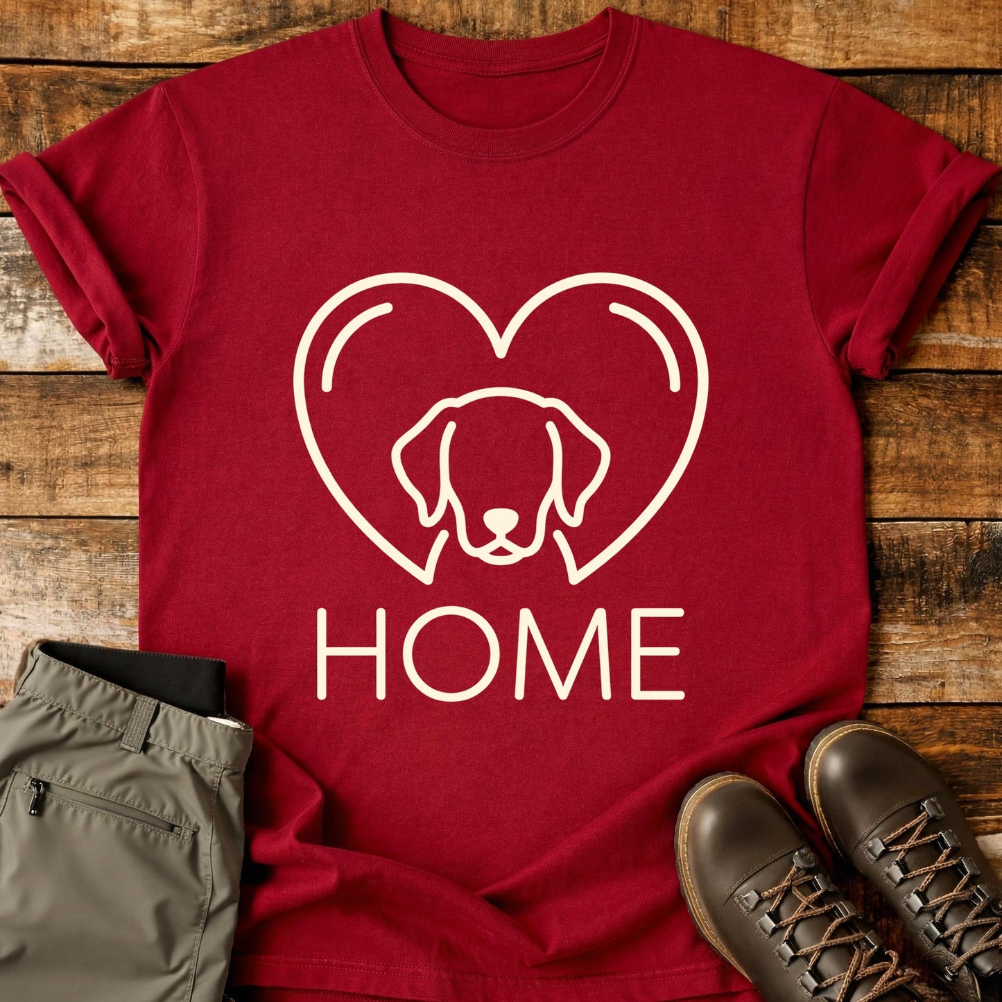 Home Dog Heart T-Shirt