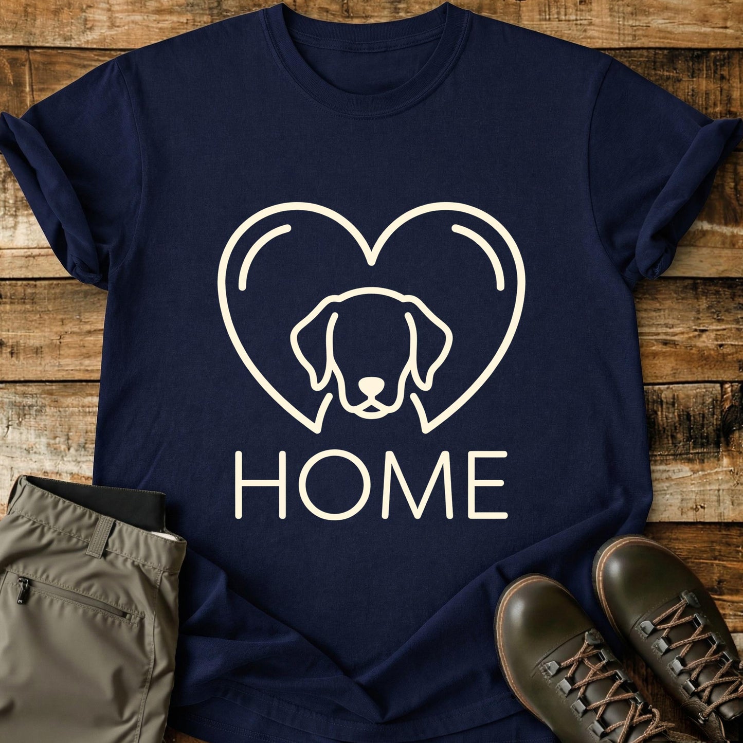 Home Dog Heart T-Shirt