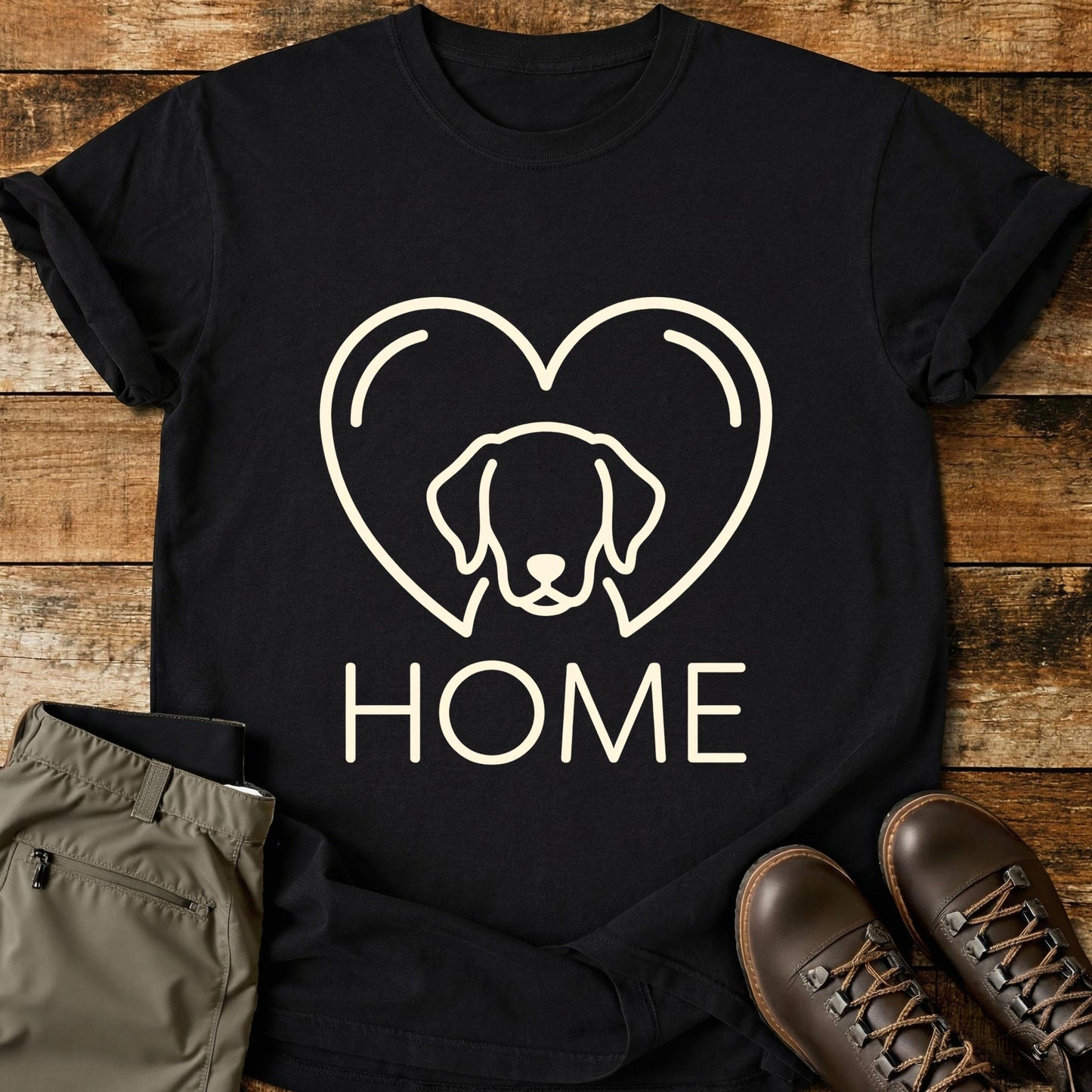 Home Dog Heart T-Shirt