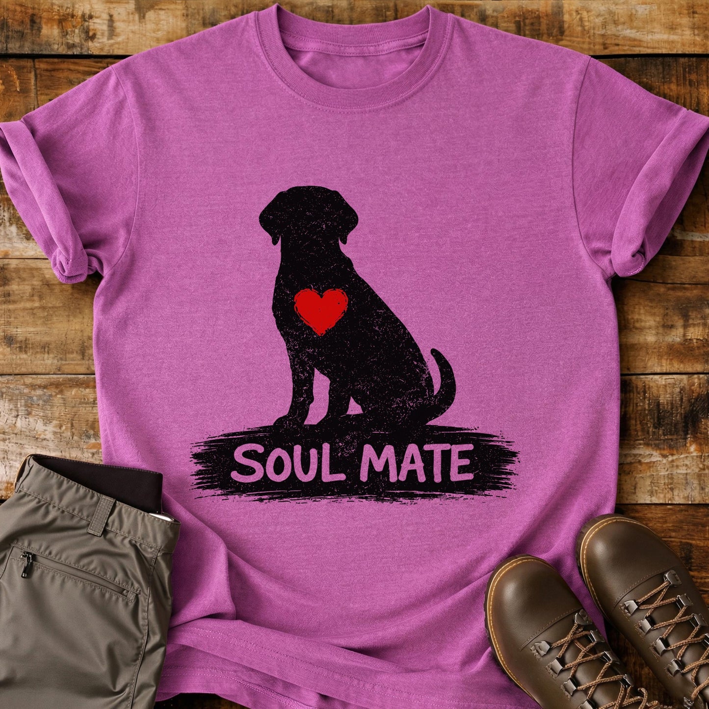 Soul Mate Dog Silhouette T-Shirt