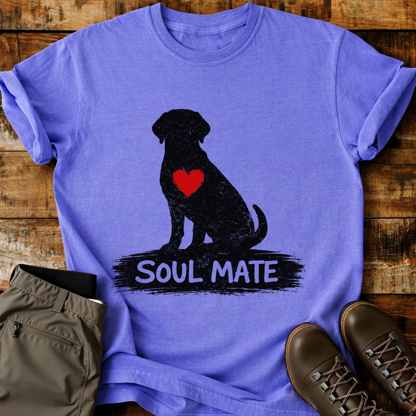 Soul Mate Dog Silhouette T-Shirt