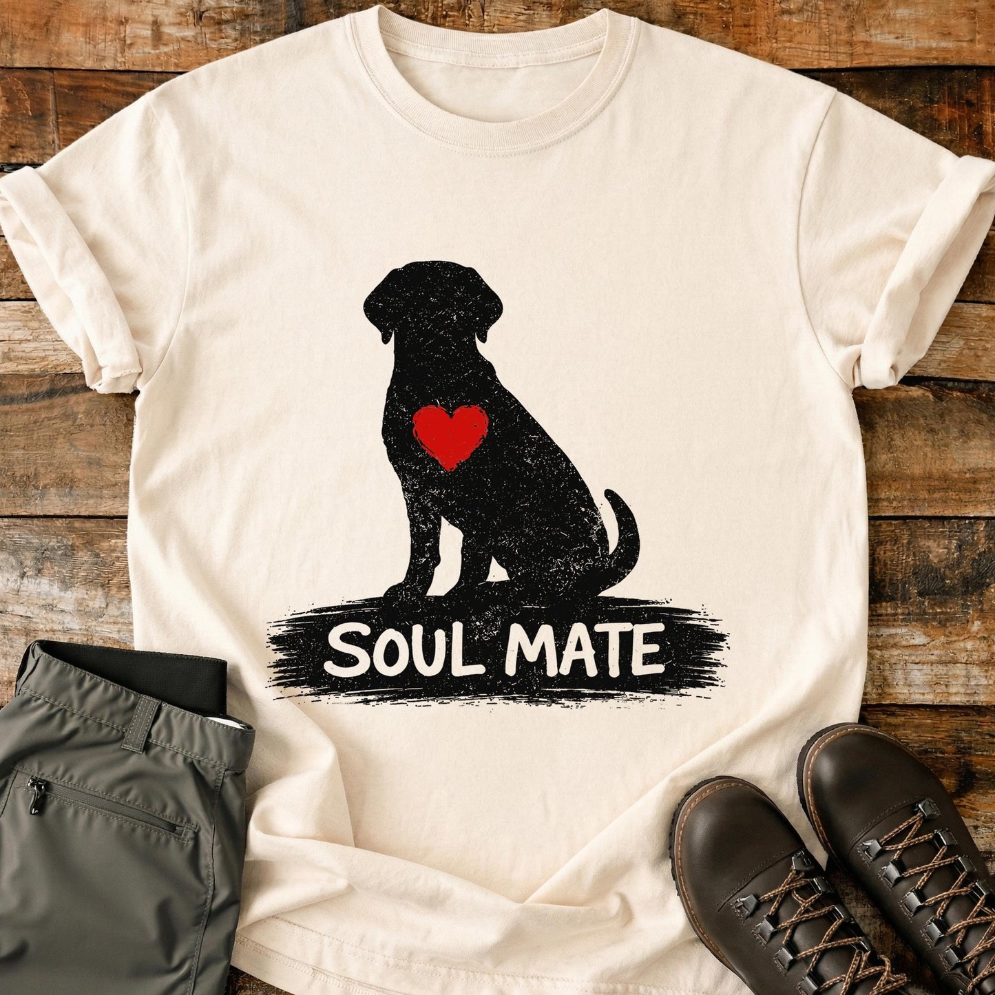Soul Mate Dog Silhouette T-Shirt