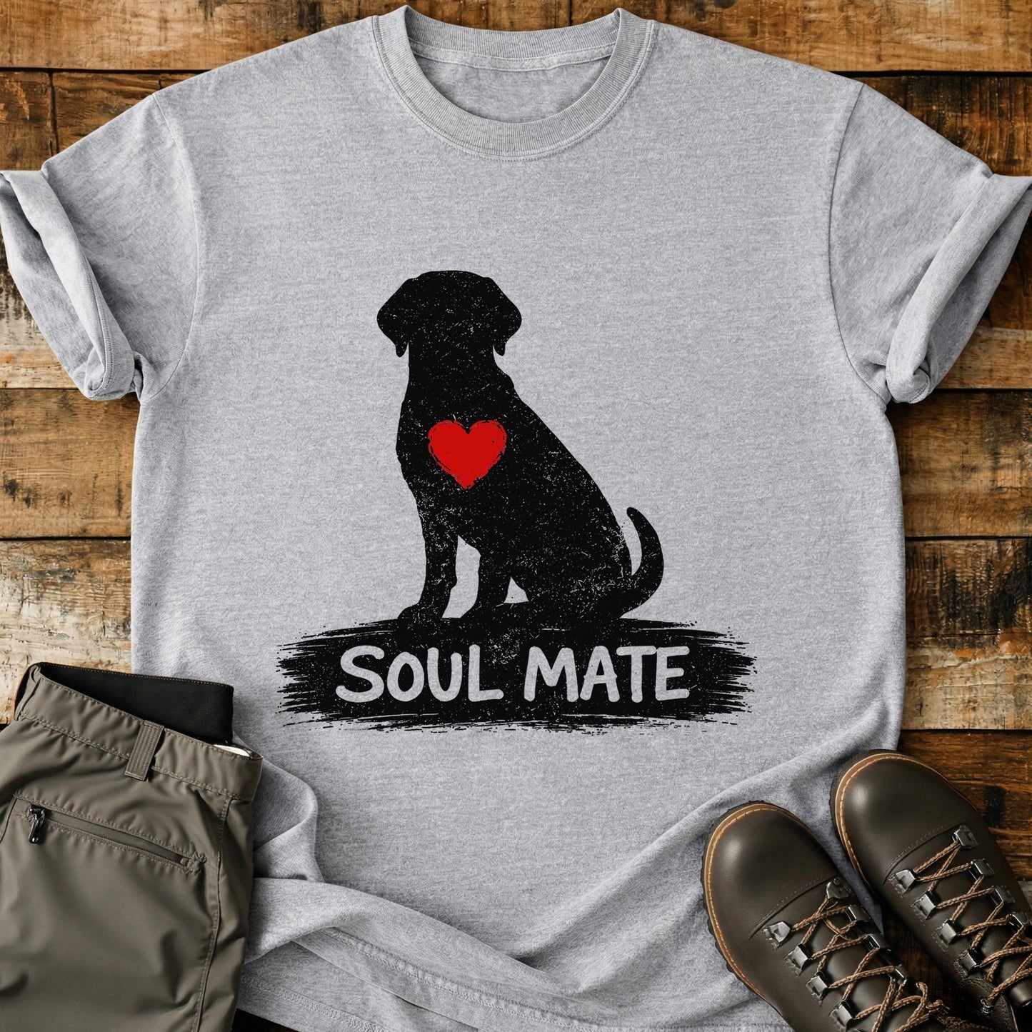 Soul Mate Dog Silhouette T-Shirt