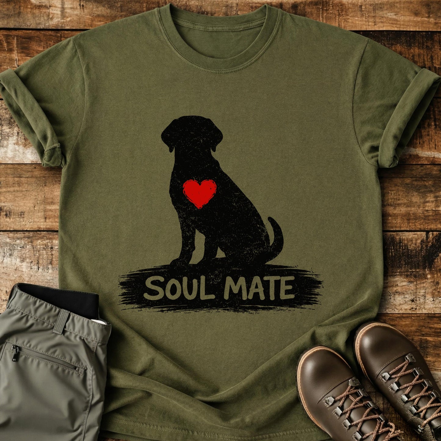 Soul Mate Dog Silhouette T-Shirt