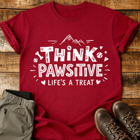 Think Pawsitive Life’s A Treat T-Shirt